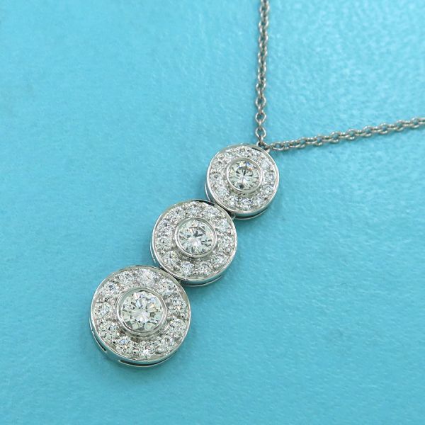 Tiffany & Co Sir Cles Dot Triple Drop Diamond Necklace