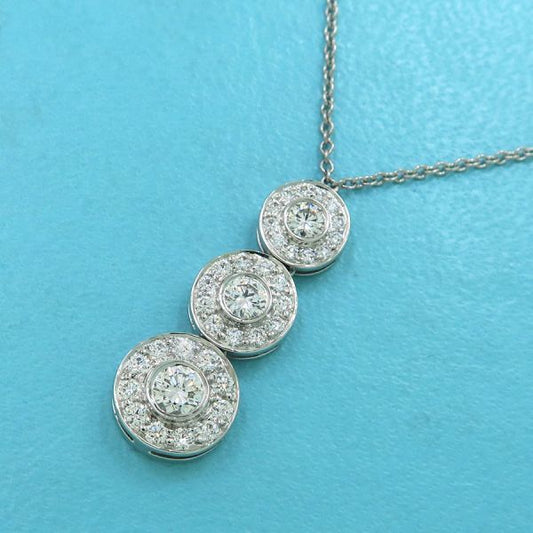 Tiffany & Co Sir Cles Dot Triple Drop Diamond Necklace