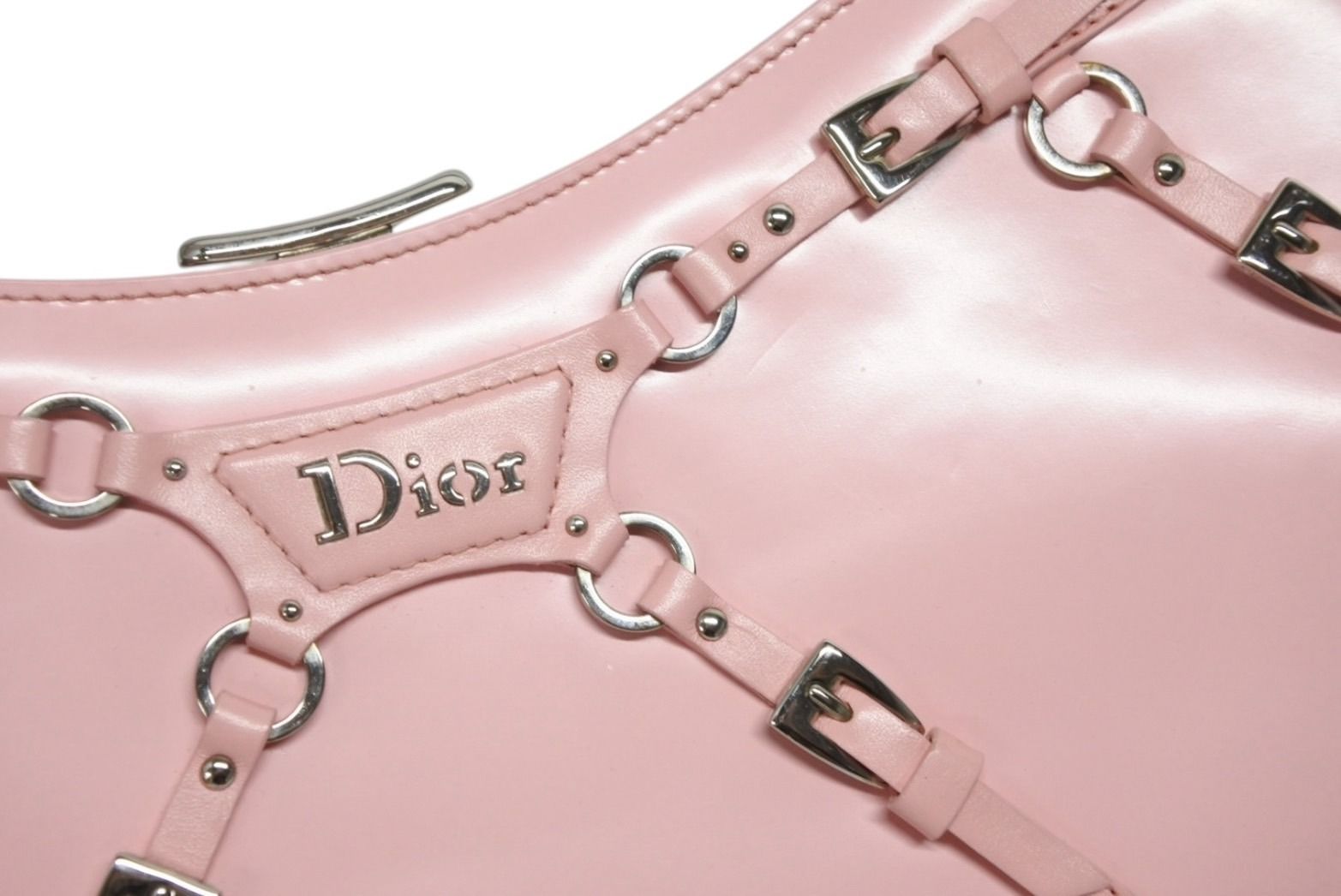 Dior Punk Handbag 13 MA Calfskin Pink Galliano Era Silver — view 5