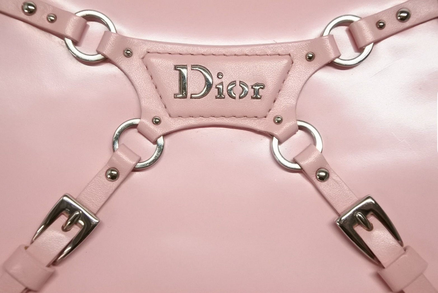 Dior Punk Handbag 13 MA Calfskin Pink Galliano Era Silver — view 4