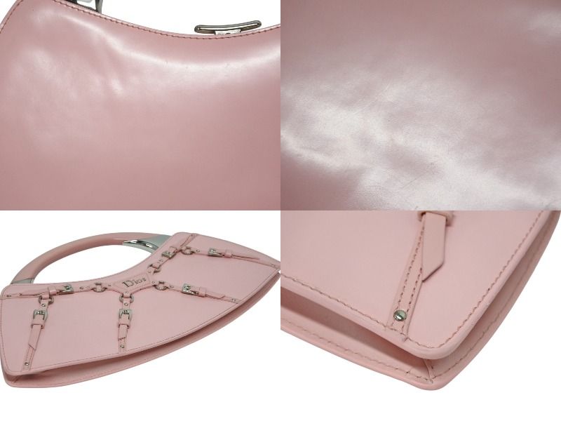 Dior Punk Handbag 13 MA Calfskin Pink Galliano Era Silver — view 8