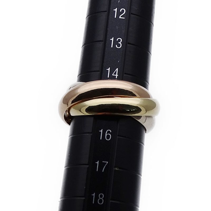 Cartier Ring Women's Men's Brand Ring 750pg 750wg 750yg Trinity Lm Pink Gold
