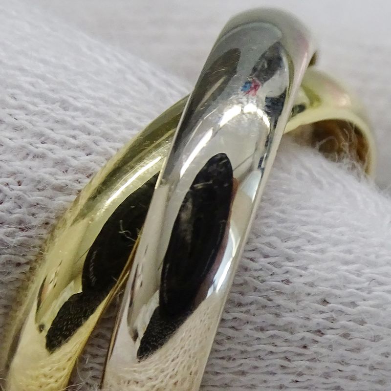 Cartier Ring Women's Men's Brand Ring 750pg 750wg 750yg Trinity Lm Pink Gold