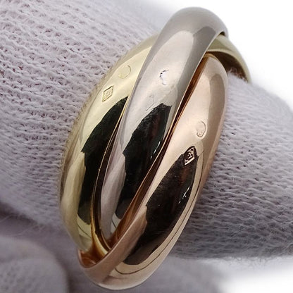 Cartier Ring Women's Men's Brand Ring 750pg 750wg 750yg Trinity Lm Pink Gold