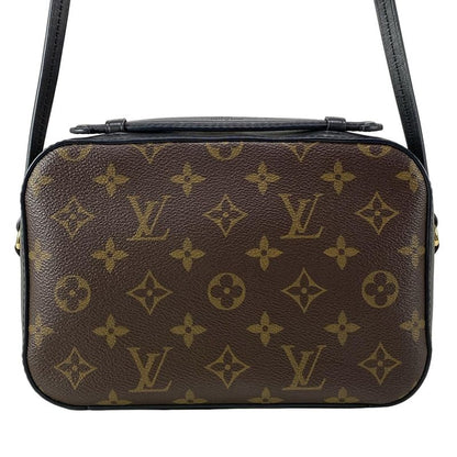 Louis Vuitton Shoulder Bag Monogram Saintonge M43555 Noir Black Leather