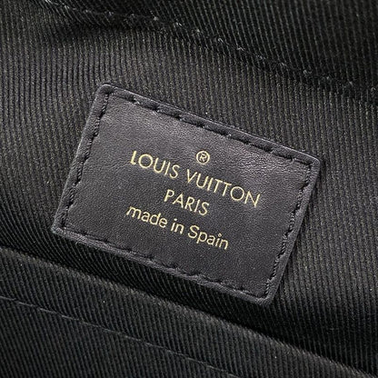 Louis Vuitton Shoulder Bag Monogram Saintonge M43555 Noir Black Leather