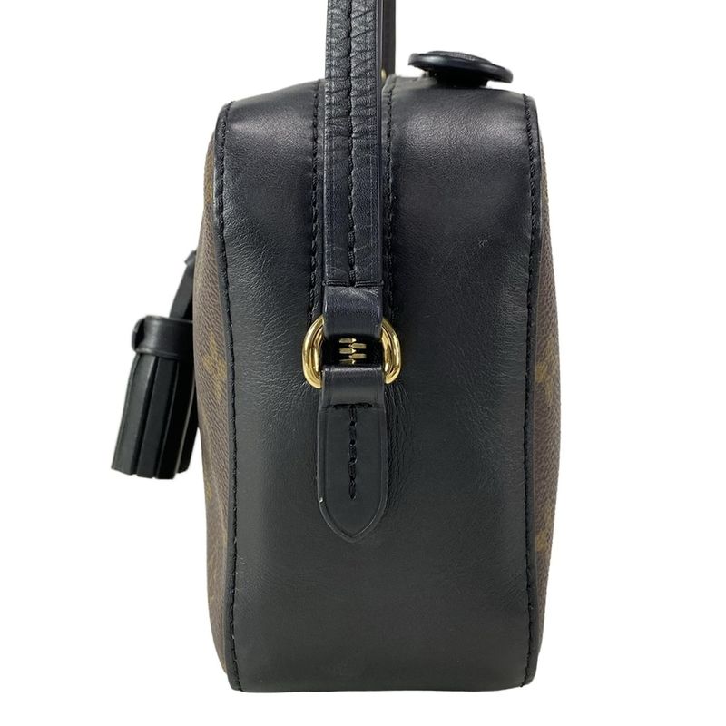 Louis Vuitton Shoulder Bag Monogram Saintonge M43555 Noir Black Leather