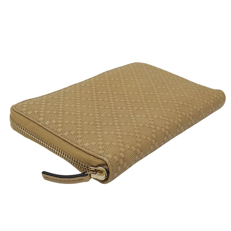Gucci Wallets Ladies Branded Long Wallet Diamante Leather Beige 321117 Round