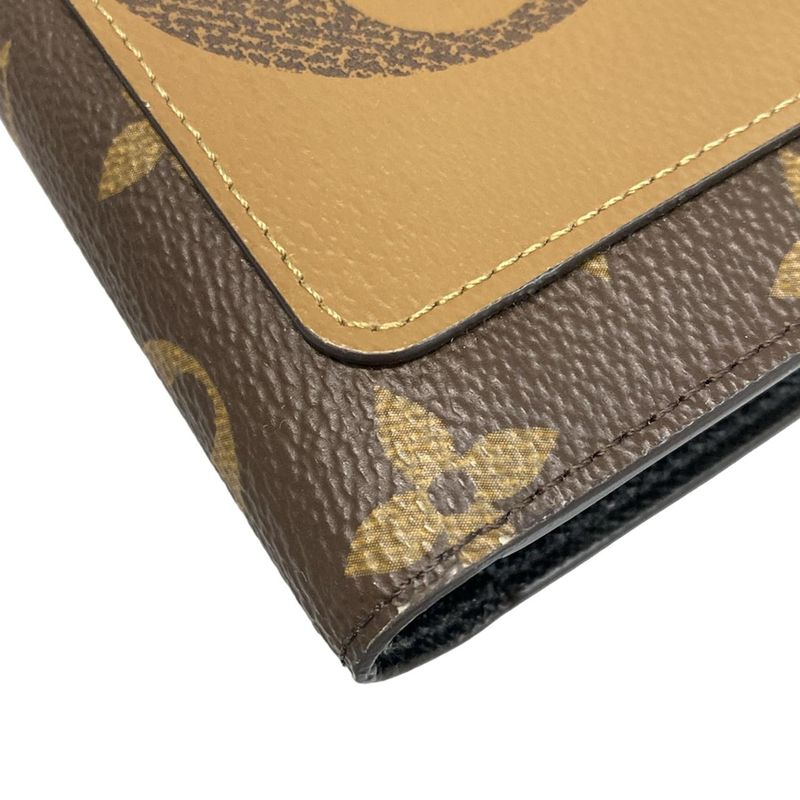 Louis Vuitton Bifold Wallet Monogram Reverse Portefeuille Juliette M69432