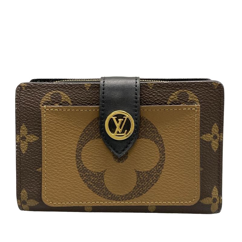 Louis Vuitton Bifold Wallet Monogram Reverse Portefeuille Juliette M69432