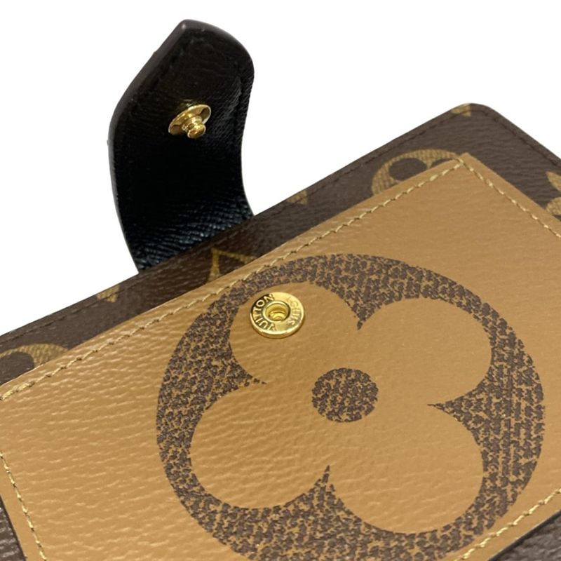 Louis Vuitton Bifold Wallet Monogram Reverse Portefeuille Juliette M69432