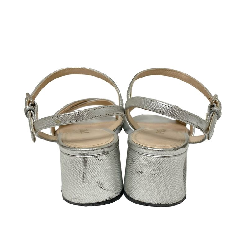 Prada Sandals 36.5 Women - Silver Leather