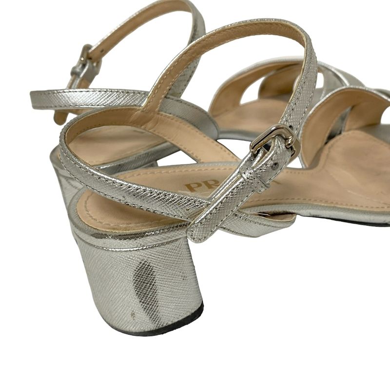 Prada Sandals 36.5 Women - Silver Leather