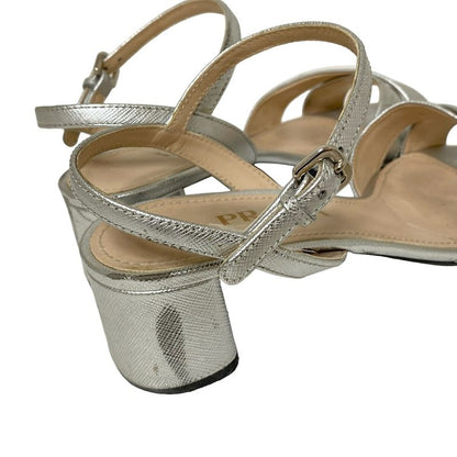 Prada Sandals 36.5 Women - Silver Leather