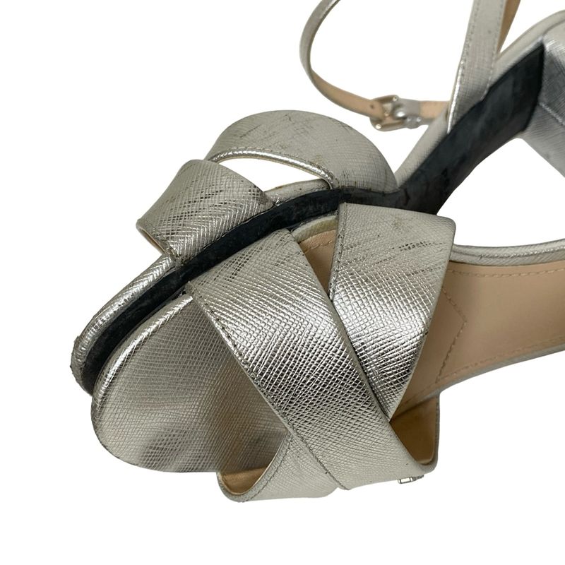 Prada Sandals 36.5 Women - Silver Leather