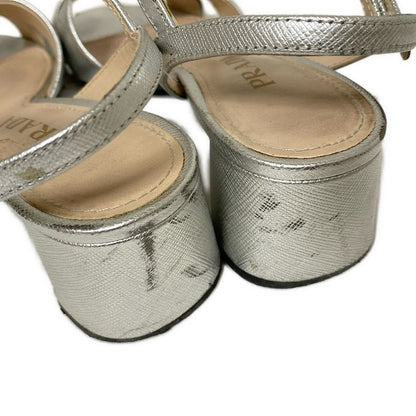 Prada Sandals 36.5 Women - Silver Leather