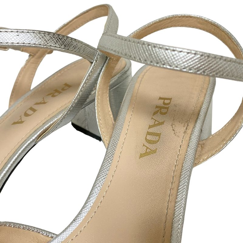 Prada Sandals 36.5 Women - Silver Leather