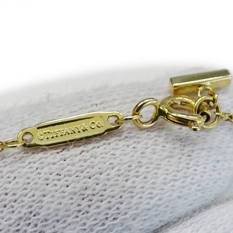 Tiffany & Co Tiffany & Co Necklace Ladies Brand 750yg T-Smile Mini Yellow Gold