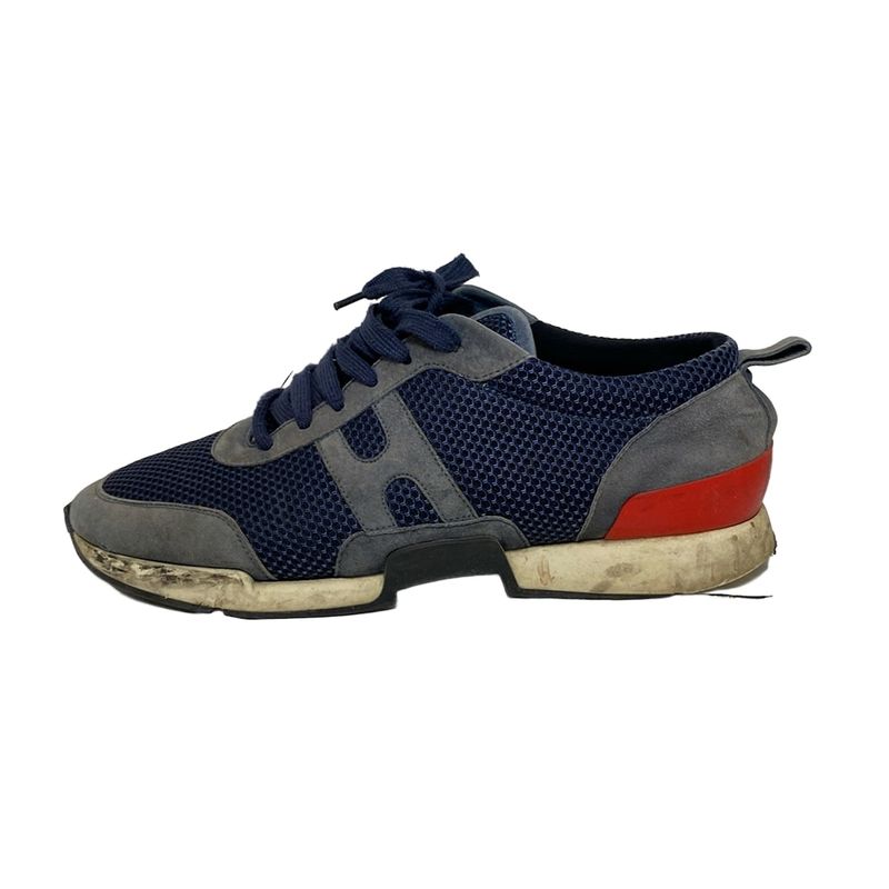 Hermes Sneakers 41 Mens - Navy X Grey X Red Leather
