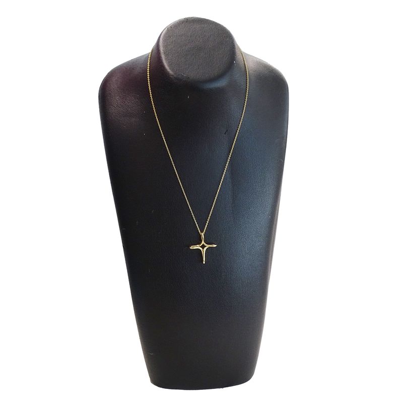 Tiffany & Co Tiffany & Co Necklace Women's Branded Cross 750yg Elsa Peretti