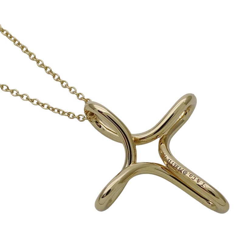 Tiffany & Co Tiffany & Co Necklace Women's Branded Cross 750yg Elsa Peretti