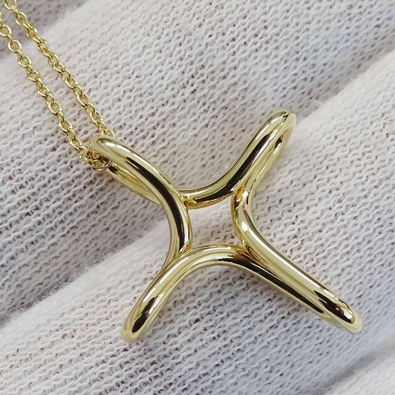 Tiffany & Co Tiffany & Co Necklace Women's Branded Cross 750yg Elsa Peretti