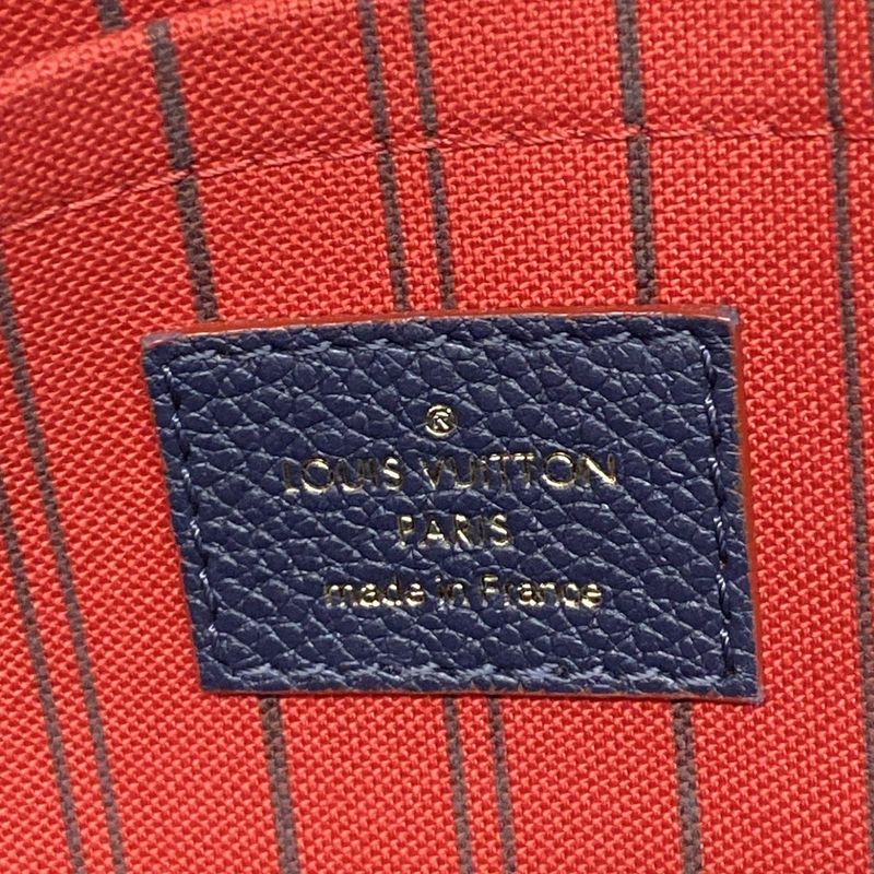 Louis Vuitton Handbag Monogram/empreinte Montaigne MM M42746 Marine Rouge