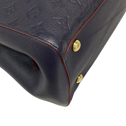 Louis Vuitton Handbag Monogram/empreinte Montaigne MM M42746 Marine Rouge