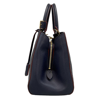 Louis Vuitton Handbag Monogram/empreinte Montaigne MM M42746 Marine Rouge