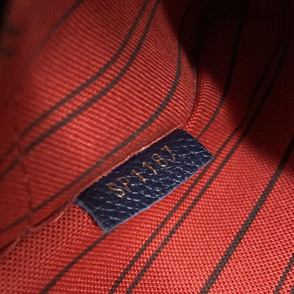 Louis Vuitton Handbag Monogram/empreinte Montaigne MM M42746 Marine Rouge