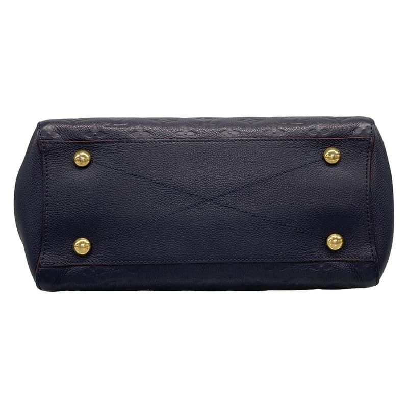 Louis Vuitton Handbag Monogram/empreinte Montaigne MM M42746 Marine Rouge