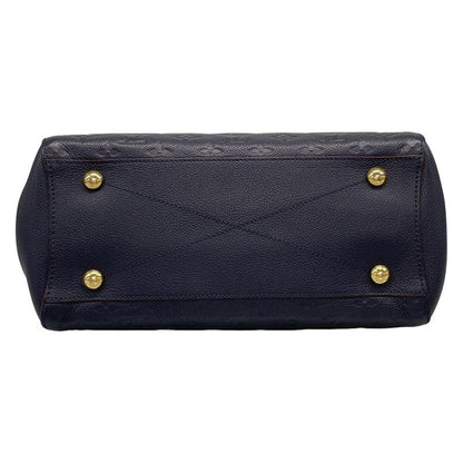Louis Vuitton Handbag Monogram/empreinte Montaigne MM M42746 Marine Rouge