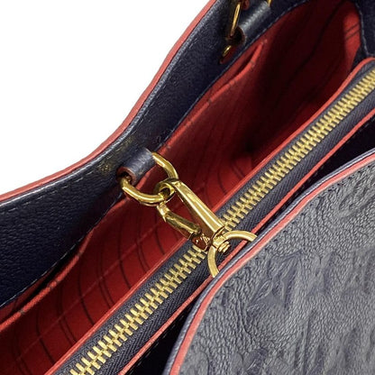 Louis Vuitton Handbag Monogram/empreinte Montaigne MM M42746 Marine Rouge