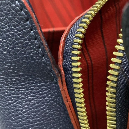 Louis Vuitton Handbag Monogram/empreinte Montaigne MM M42746 Marine Rouge