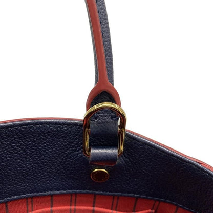 Louis Vuitton Handbag Monogram/empreinte Montaigne MM M42746 Marine Rouge