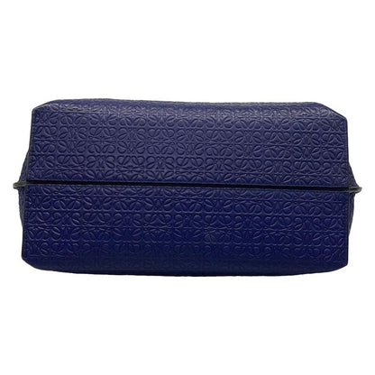 Loewe Tote Bag T Shopper Bag Navy Leather