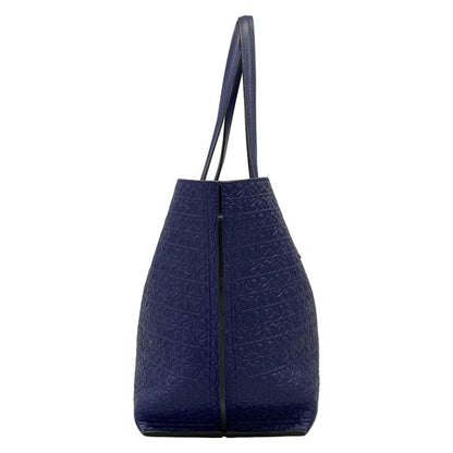 Loewe Tote Bag T Shopper Bag Navy Leather