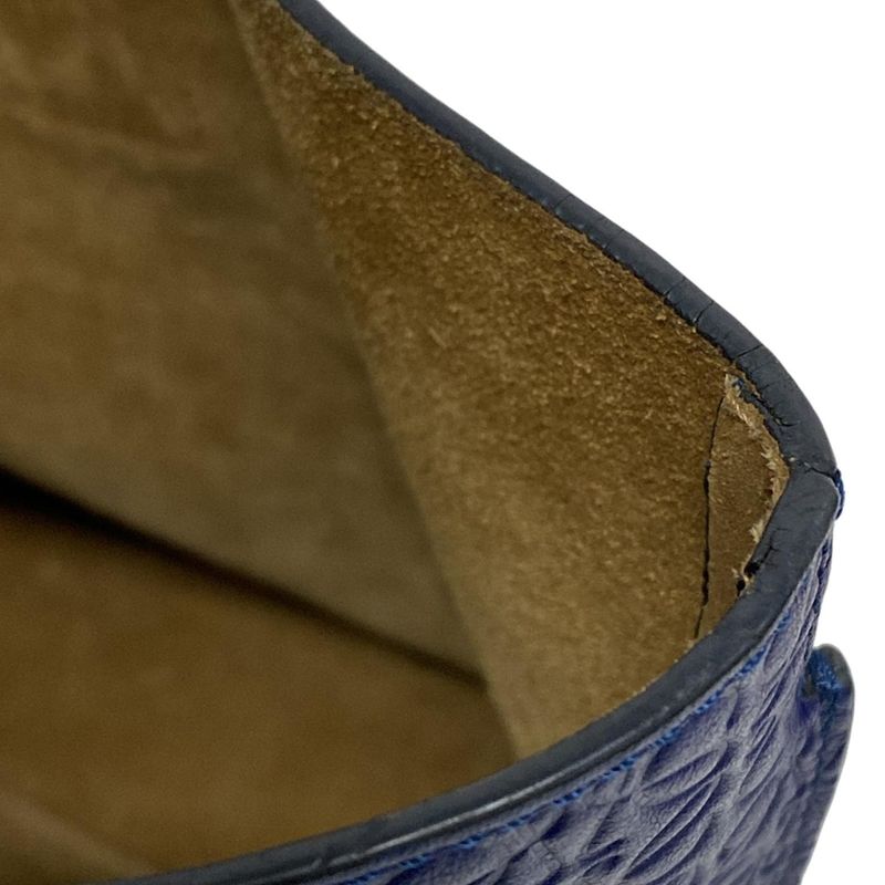 Loewe Tote Bag T Shopper Bag Navy Leather