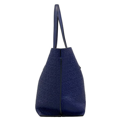 Loewe Tote Bag T Shopper Bag Navy Leather