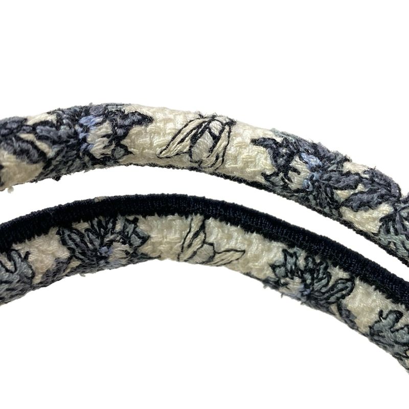 Dior Christian Dior Tote Bag Book Tote Mini Bag White X Blue Grey X Multi Floral