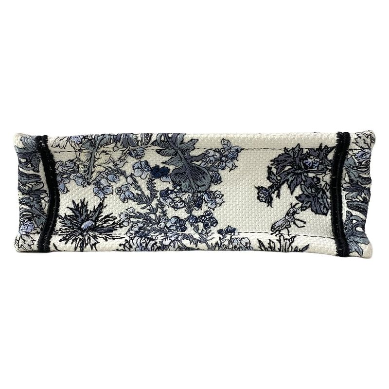 Dior Christian Dior Tote Bag Book Tote Mini Bag White X Blue Grey X Multi Floral