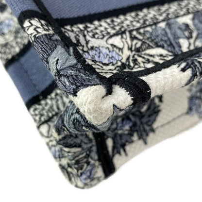Dior Christian Dior Tote Bag Book Tote Mini Bag White X Blue Grey X Multi Floral