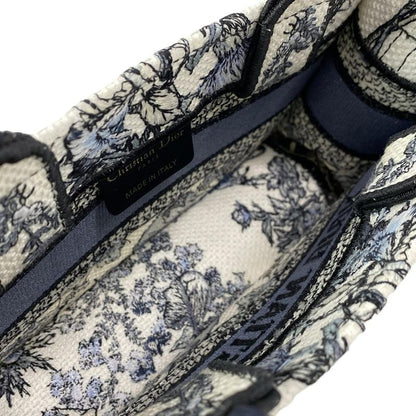 Dior Christian Dior Tote Bag Book Tote Mini Bag White X Blue Grey X Multi Floral