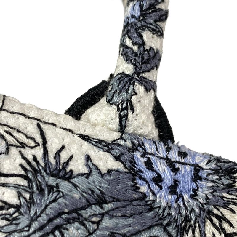 Dior Christian Dior Tote Bag Book Tote Mini Bag White X Blue Grey X Multi Floral