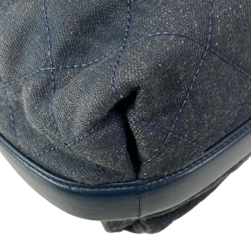 Chanel Tote Bag Matelasse A93560 Navy 2way Chain Shoulder Gold Hardware Leather