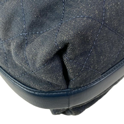 Chanel Tote Bag Matelasse A93560 Navy 2way Chain Shoulder Gold Hardware Leather