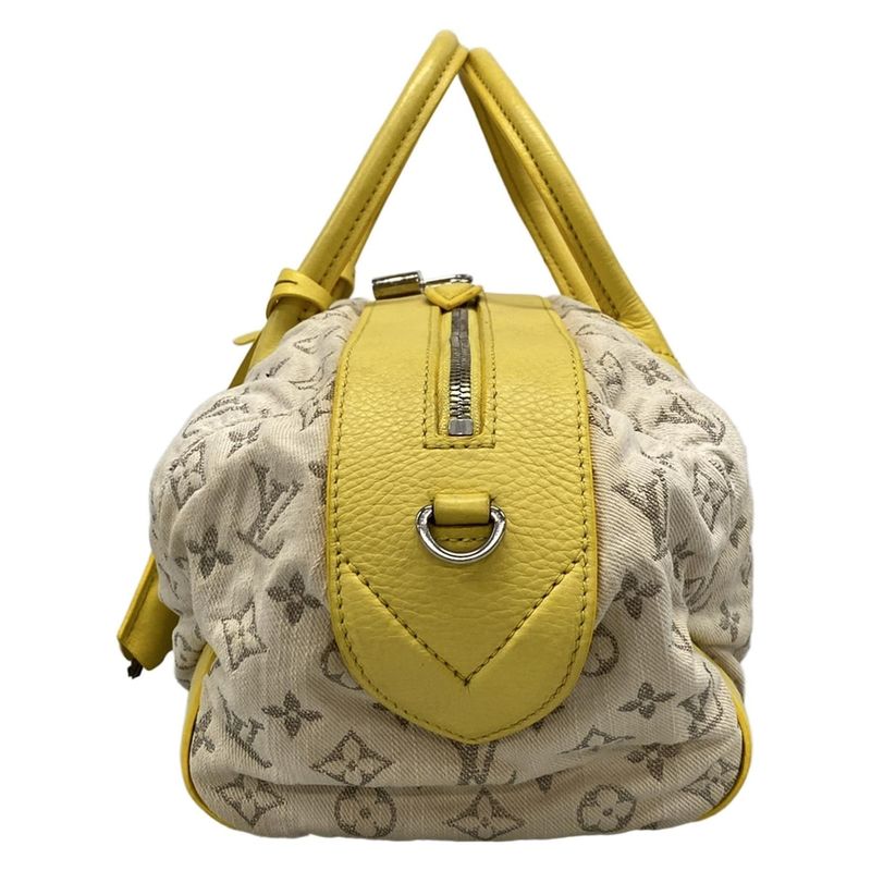 Louis Vuitton Handbag Monogram Denim Speedy Round M40709 Jeanne