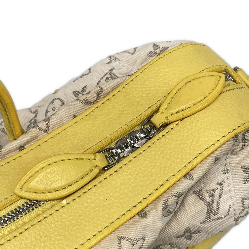 Louis Vuitton Handbag Monogram Denim Speedy Round M40709 Jeanne