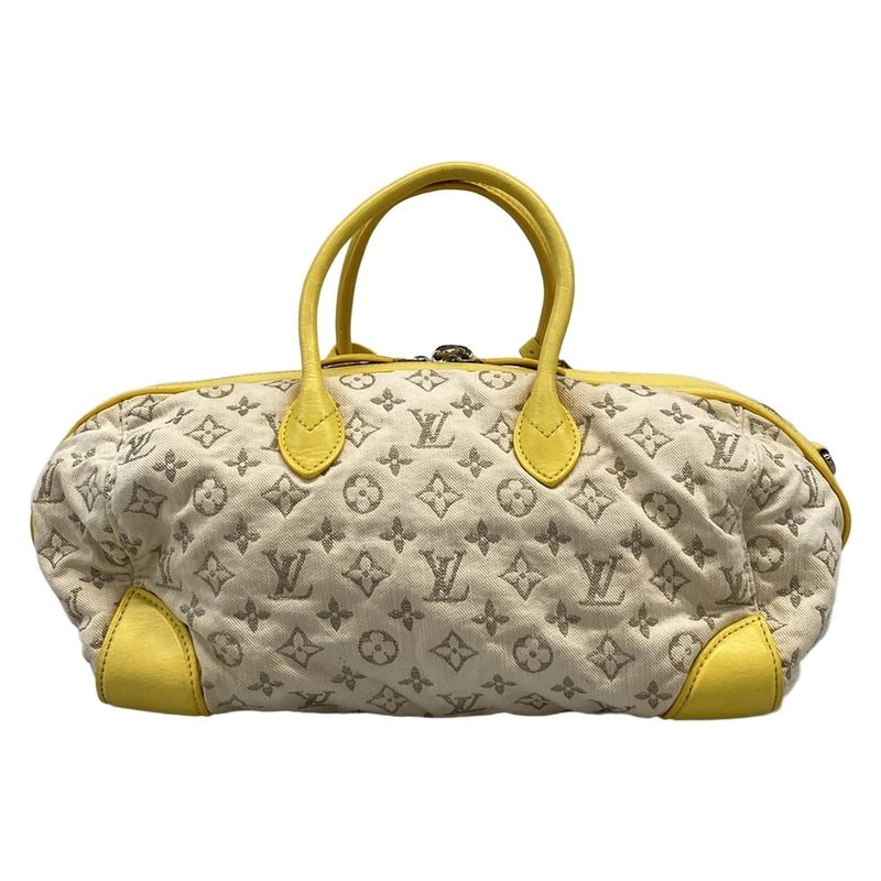 Louis Vuitton Handbag Monogram Denim Speedy Round M40709 Jeanne