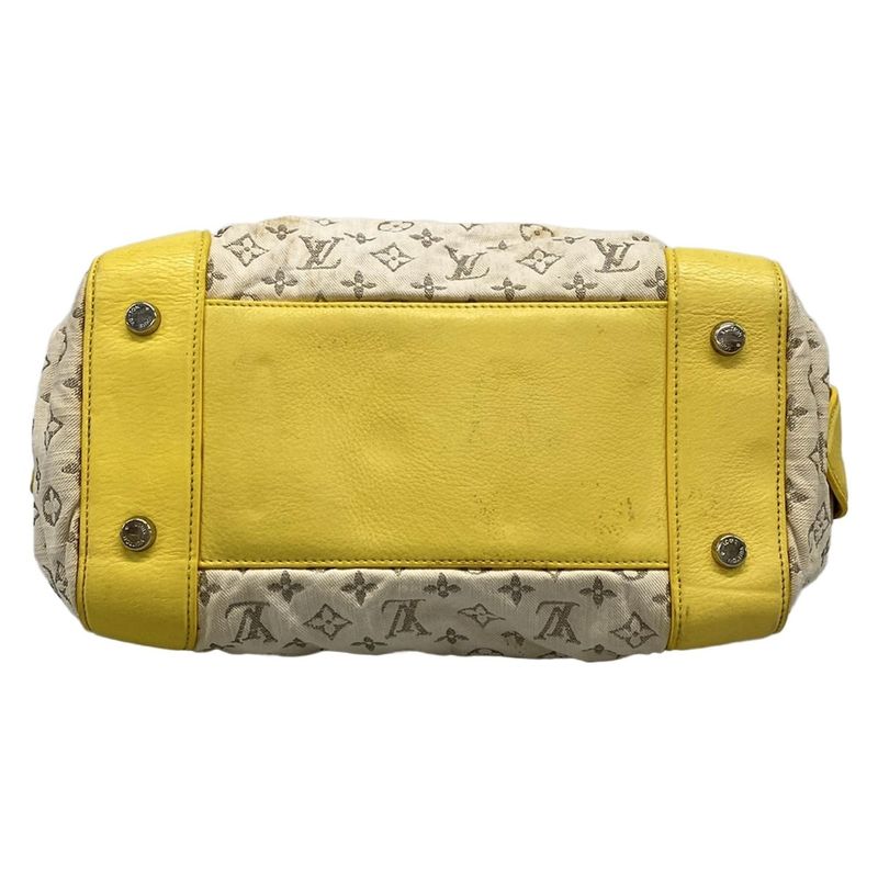 Louis Vuitton Handbag Monogram Denim Speedy Round M40709 Jeanne